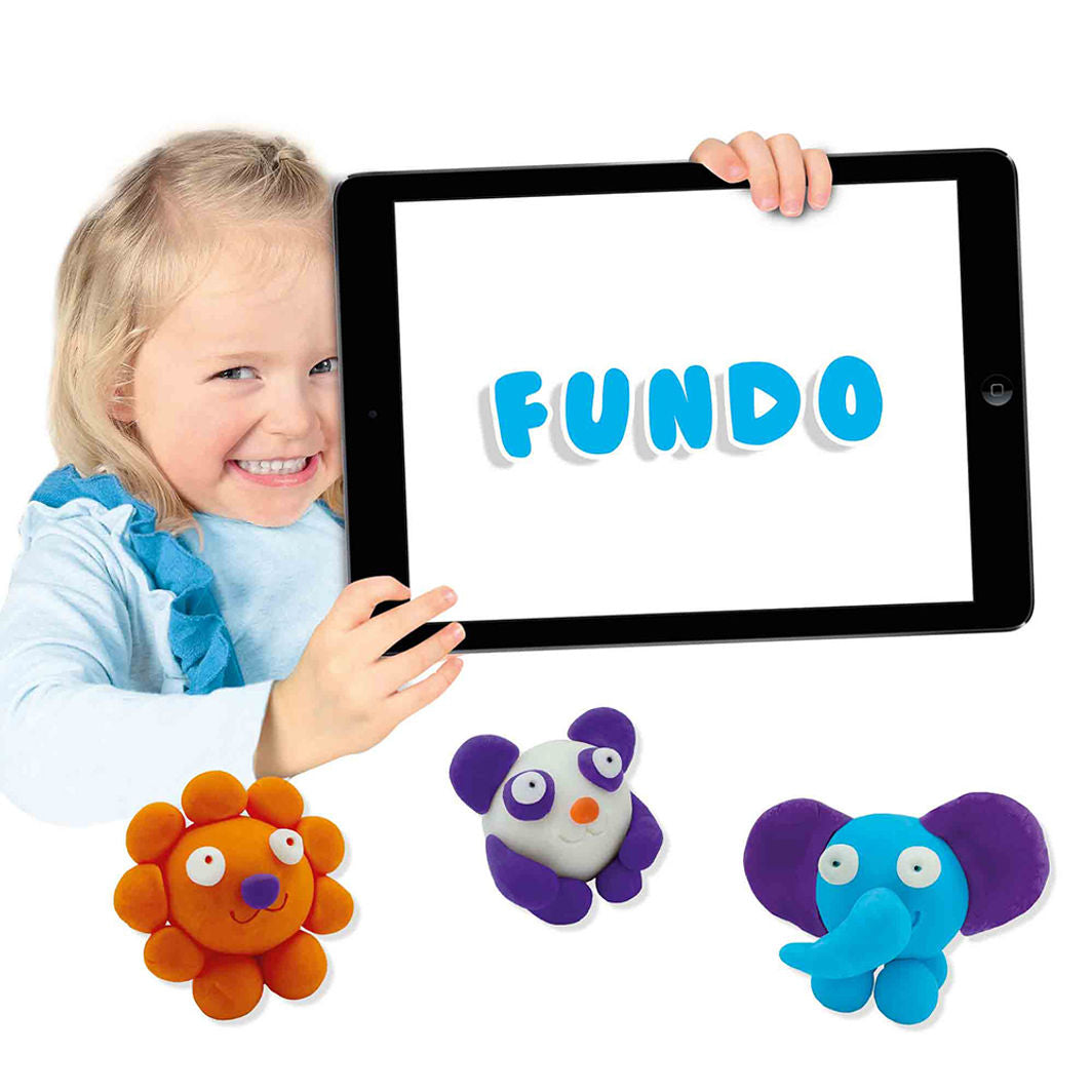 SES Creative Modellervoks, FunDo ville dyr 3x90g-1x40g