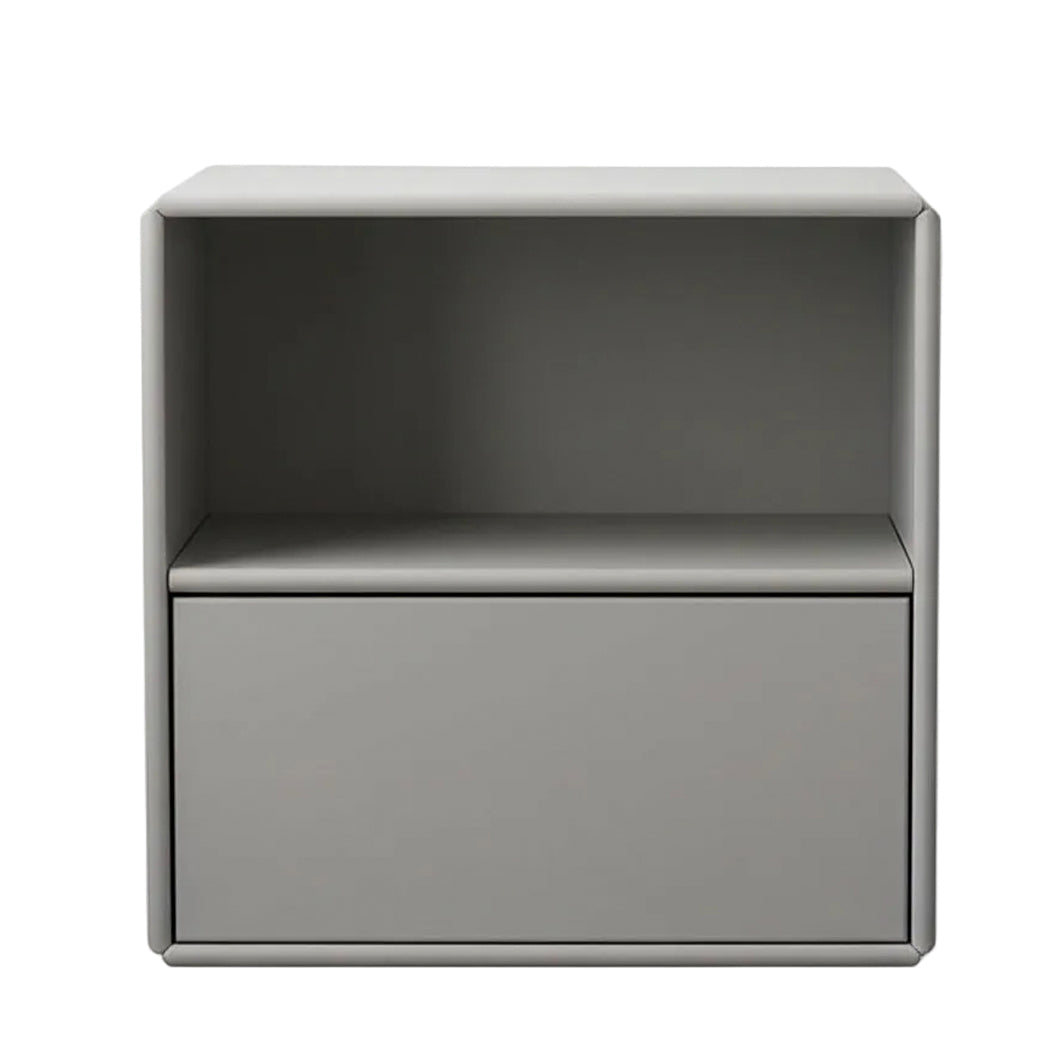 By Aulum Charlie nattbord med skuffe, 40x40 cm – Mushroom