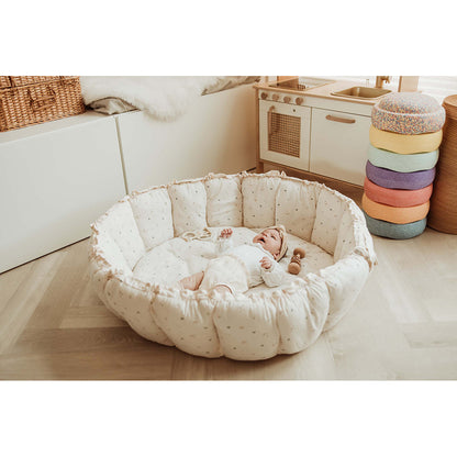 Play&amp;Go Coco Moon, Tre-i-ett babyteppe, økologisk - Bloom Moon