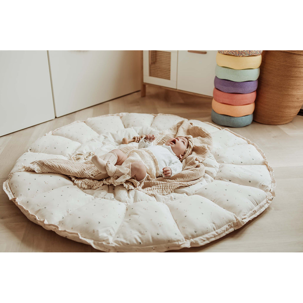 Play&amp;Go Coco Moon, Tre-i-ett babyteppe, økologisk - Bloom Moon