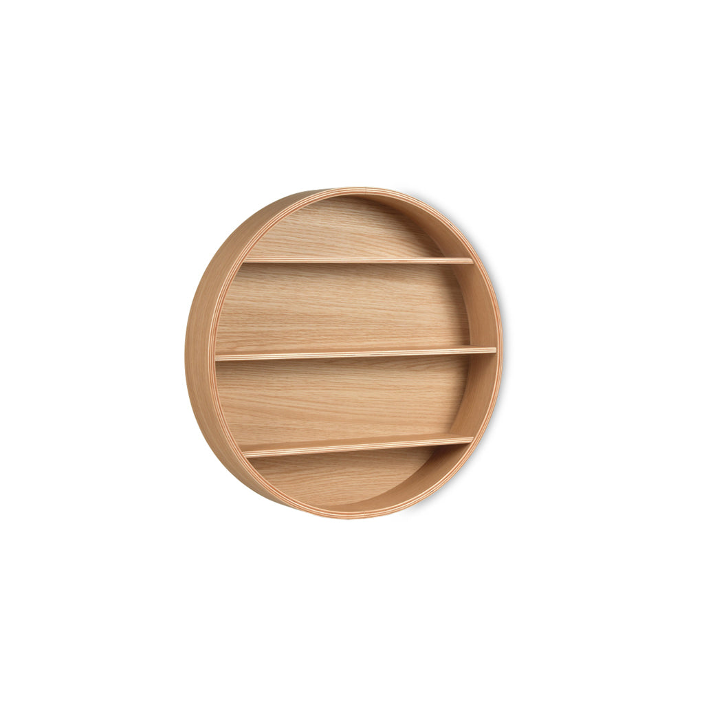Curve-Lab, Round Shelf, Rund hylle – Eik