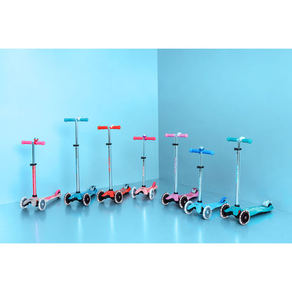 Micro Sparkesykkel, Mini Deluxe Glow LED Plus - Frosty Pink