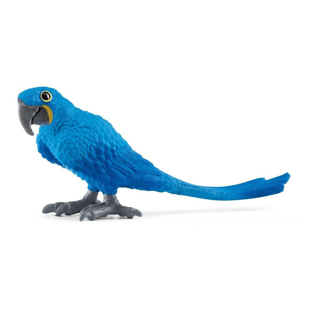 Schleich Hyazinth Macaw fuglefigur i blå og grå farver