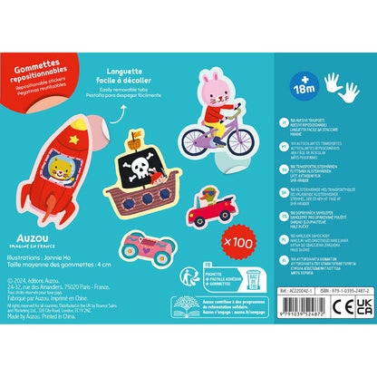 Auzou Mine første klistremerker, Transportmidler