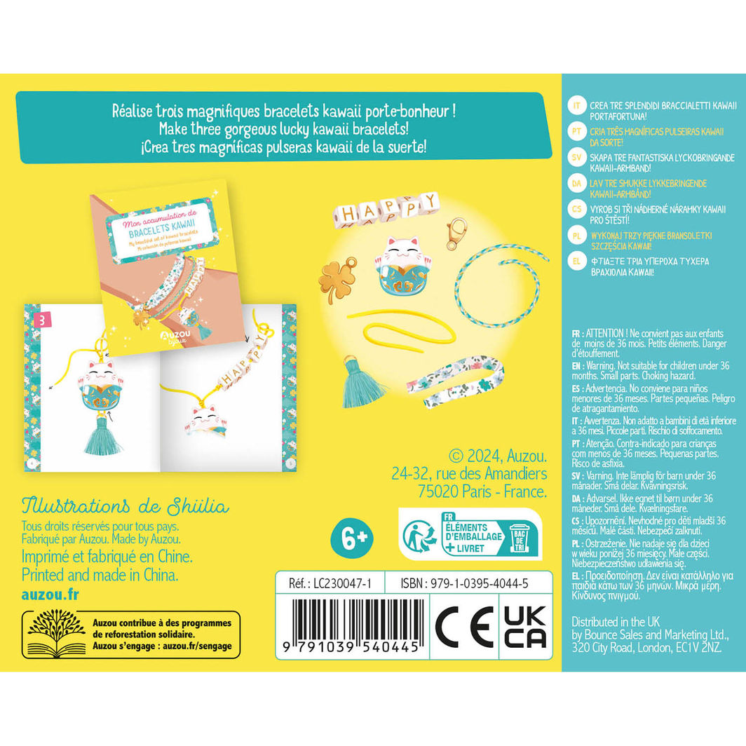 Auzou DIY-armbånd, Jewellery Factory - Kawaii lykkearmbånd
