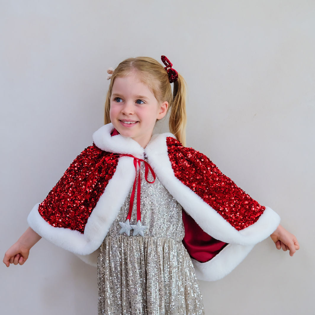 Mimi &amp; Lula - Kappe - Mrs Claus med paljetter til jul