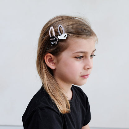 Mimi &amp; Lula - 4 hårspenner - Haunted House Halloween