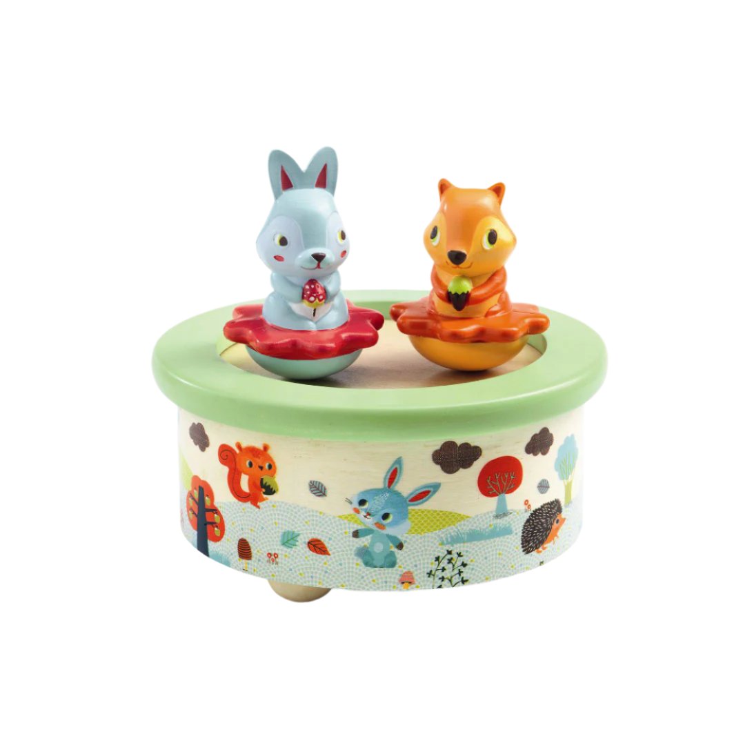 Djeco magnetisk spilledåse i tre, venner