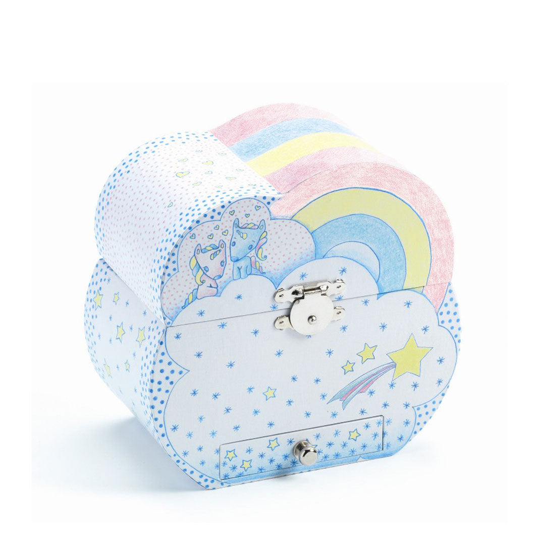 Djeco smykkeskrin m. musikk, Enhjørning