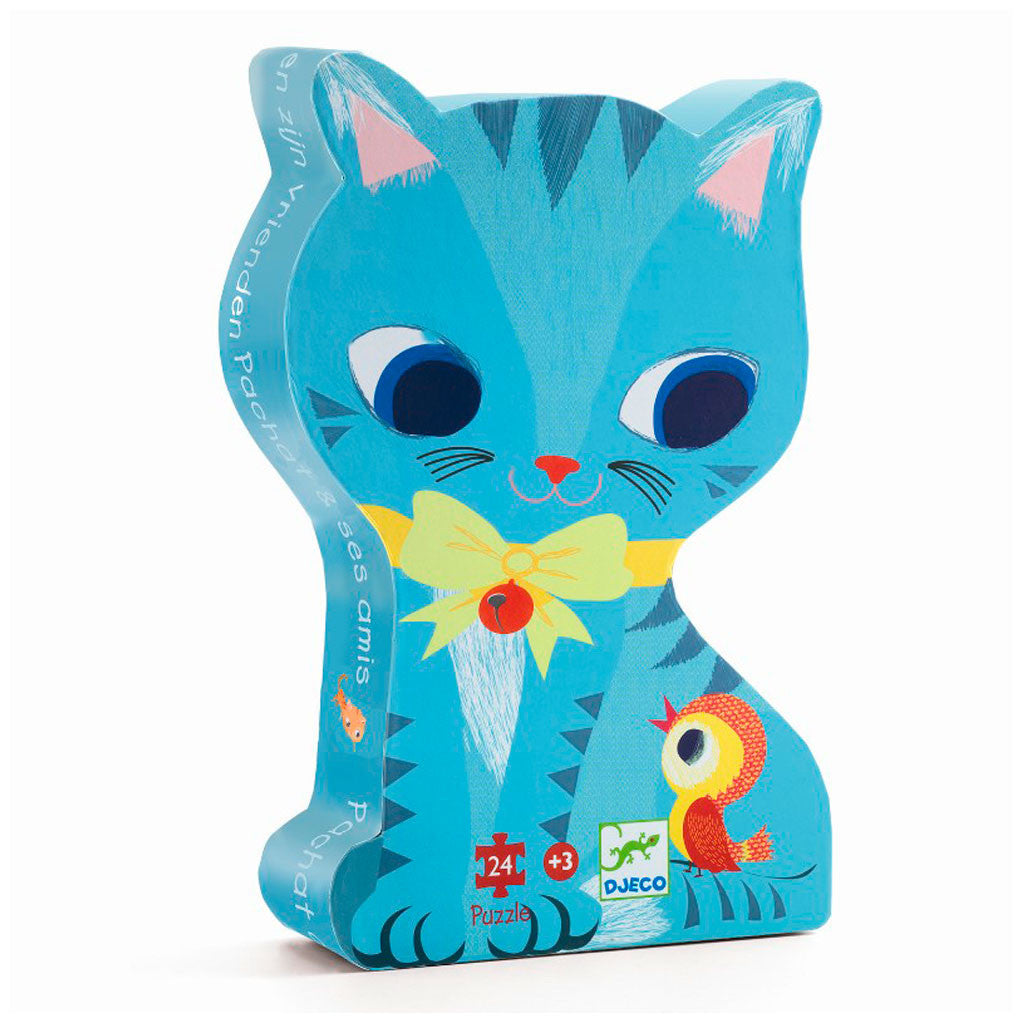 Djeco silhouettepuslespill, Katt - 24 brikker