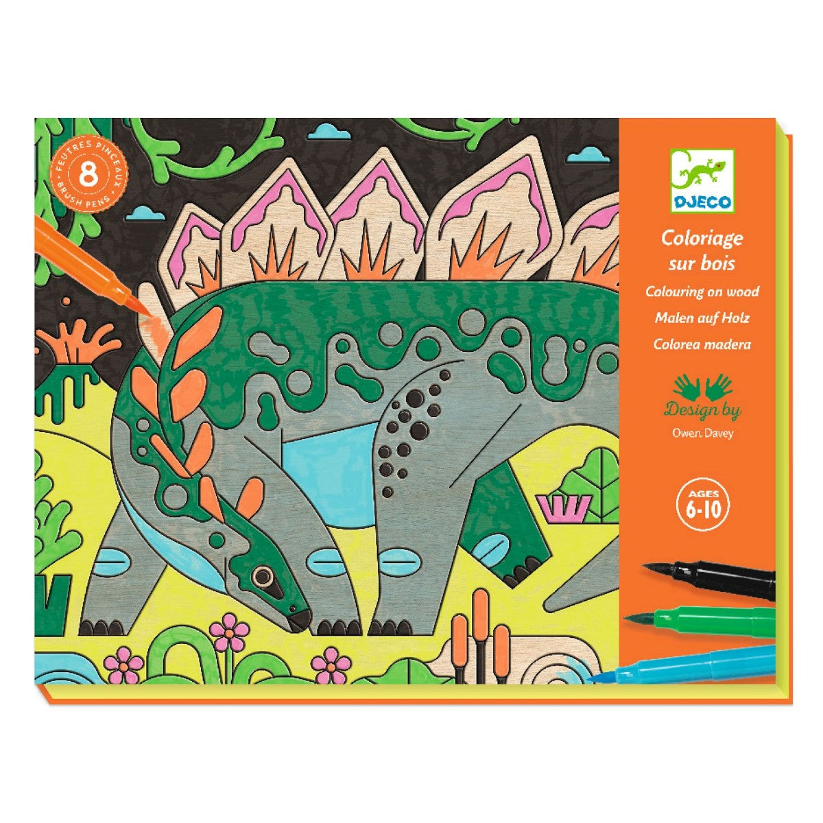 Djeco Kreativ fargelegging, Dino