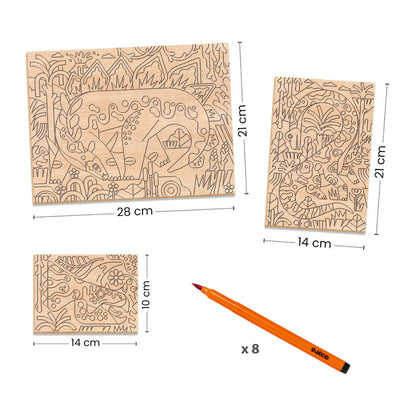 Djeco Kreativ fargelegging, Dino