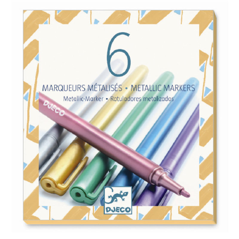 Djeco tusjer med metallisk look