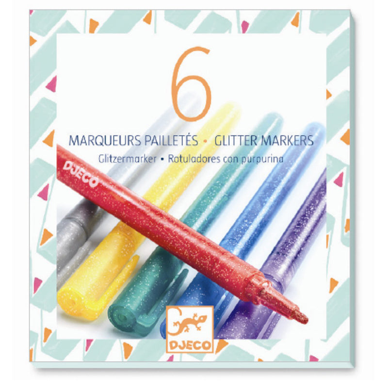 Djeco tusjer med glitter look