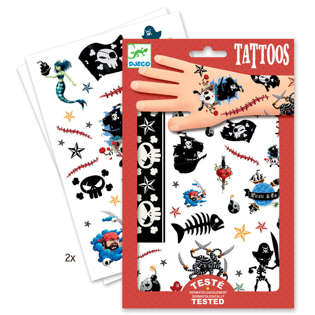 Djeco tatoveringer, pirater