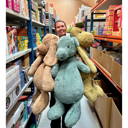 Jellycat bamse, Bashful dino, kjempe stor dinosaur - 108 cm