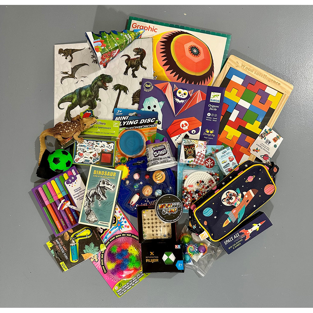 Ferdig pakkekalender, Gutte 7-9 år