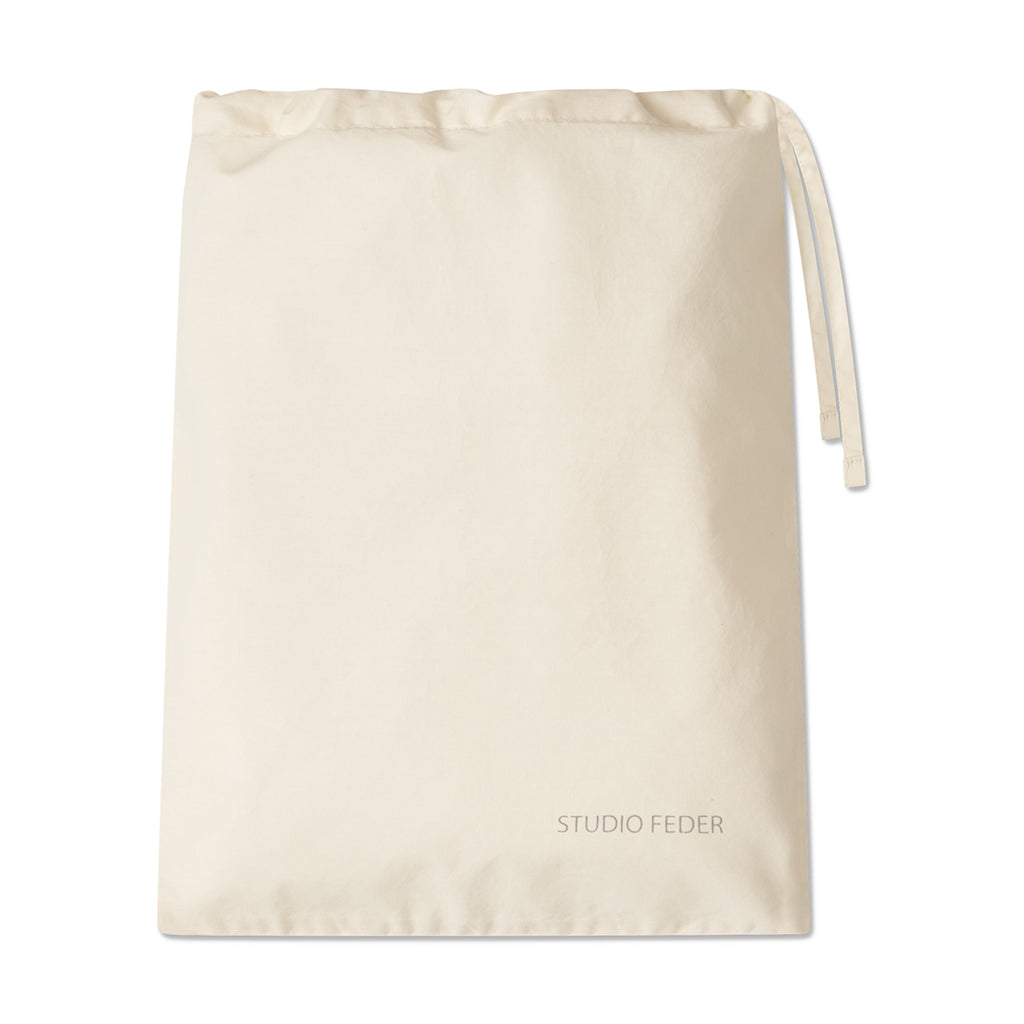 Studio Feder voksensengetøy, økologisk - Percale ivory XL