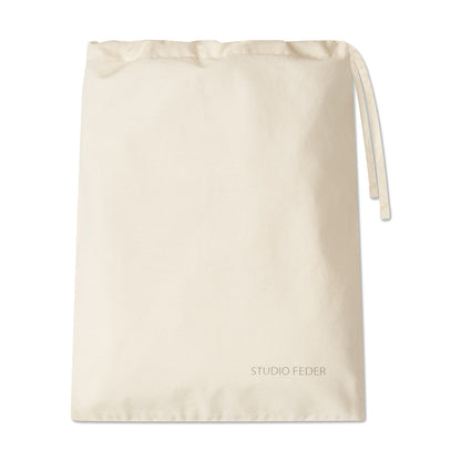 Studio Feder voksensengetøy, økologisk - Percale ivory XL