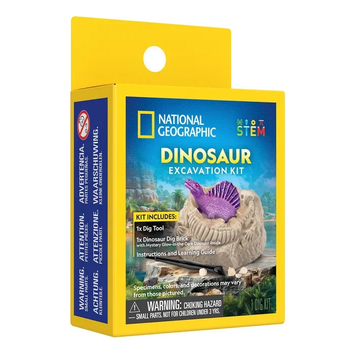 National Geographic, miniutgravingssett – dinosaur