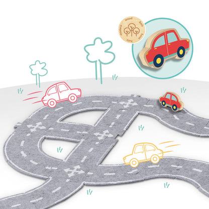 SES Creative, Filt veibane med bil - 40 deler