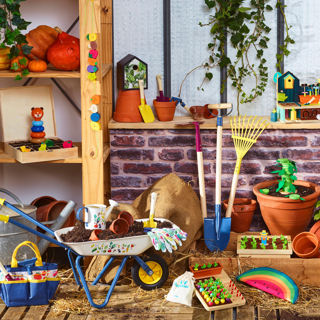 Vilac Hageredskaper for barn, Gartnersett - 5 deler