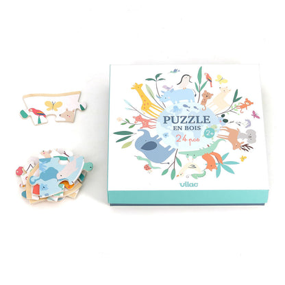 Vilac Puslespill i tre 24 brikker, Verden