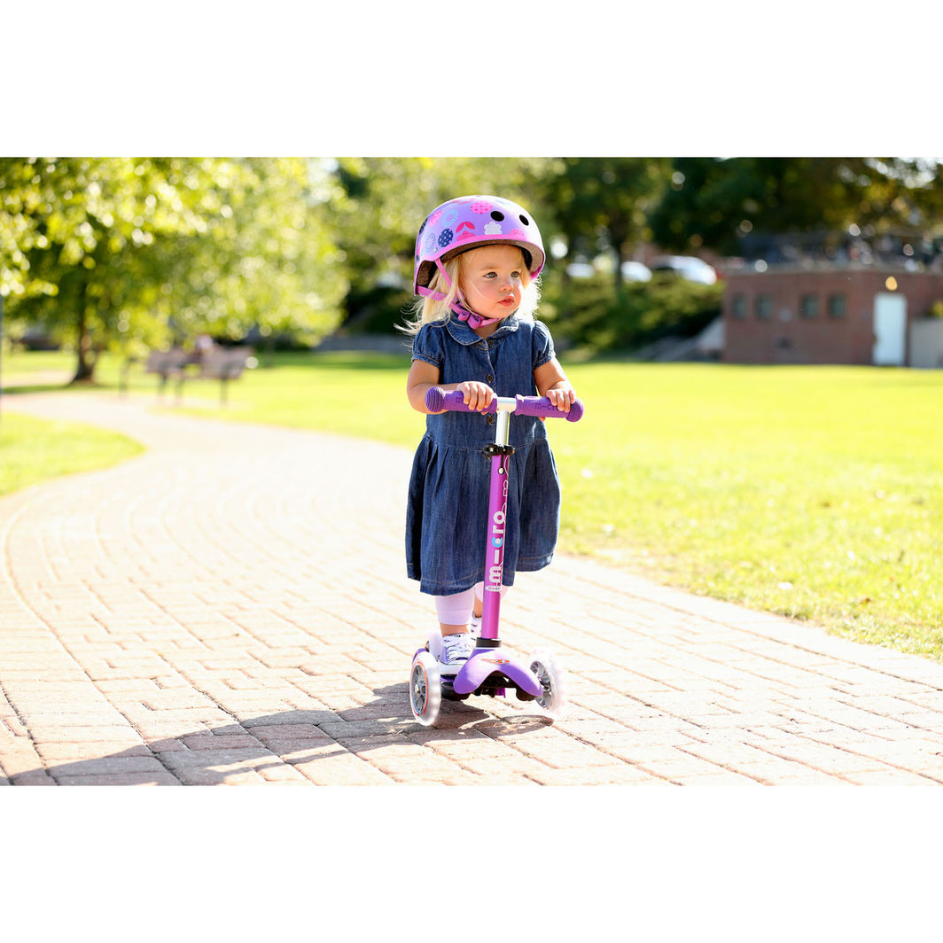 Micro Sparkesykkel, Mini Deluxe LED - Purple