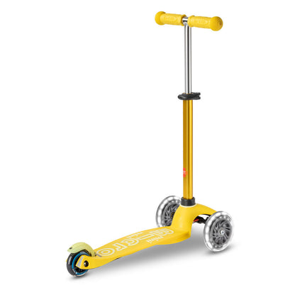 Micro Sparkesykkel, Mini Deluxe LED - Yellow