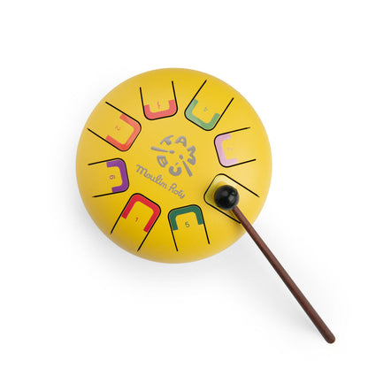 Moulin Roty - Tungetromme - liten gul - Les Popipop