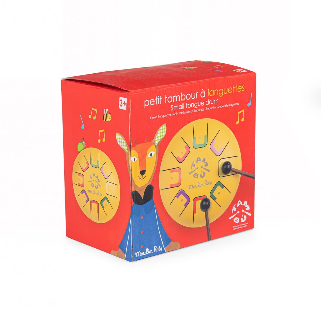 Moulin Roty Tungetromme, liten gul - Les Popipop