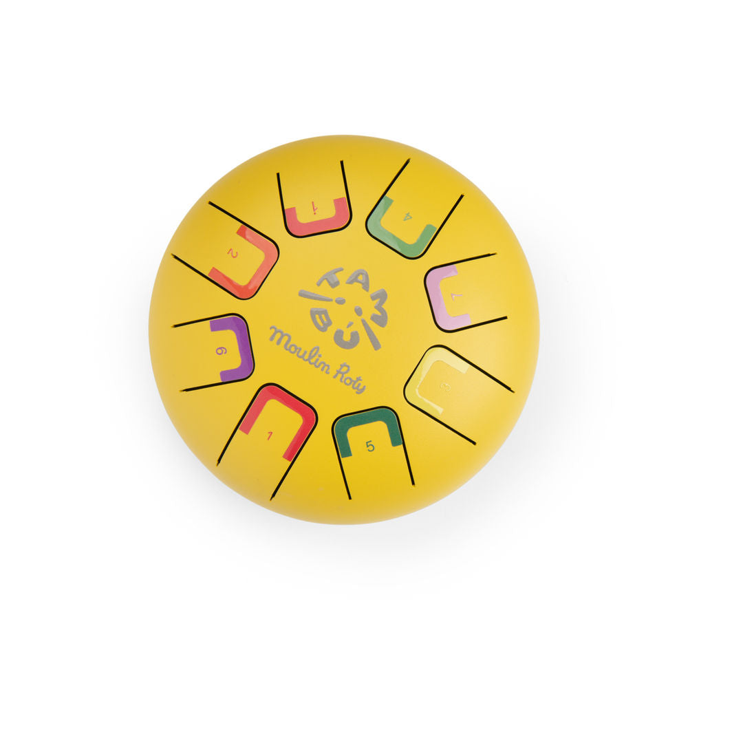 Moulin Roty - Tungetromme - liten gul - Les Popipop