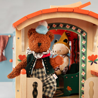 Moulin Roty Campingvogn med møbler, Les Minouchkas