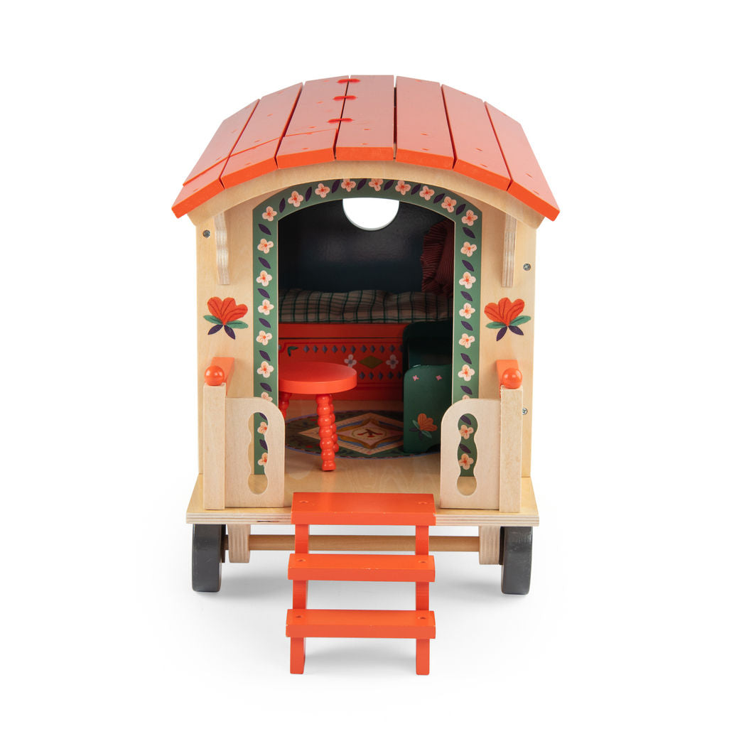 Moulin Roty Campingvogn med møbler, Les Minouchkas