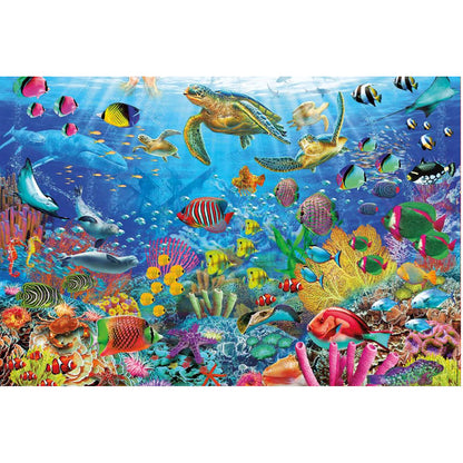 Educa puslespill med 1000 brikker - Tropical Fantasy Turtles