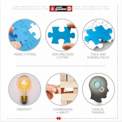 Educa puslespill med 1000 brikker - Tropical Fantasy Turtles