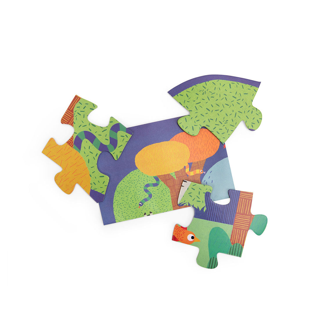 Moulin Roty, Jumbo Puslespill 36 brikker - Dyrenes oase - Les Toupitis