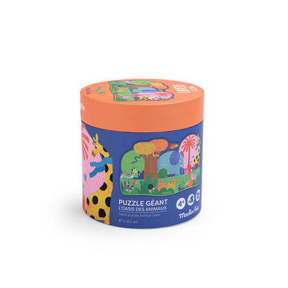 Moulin Roty, Jumbo Puslespill 36 brikker - Dyrenes oase - Les Toupitis