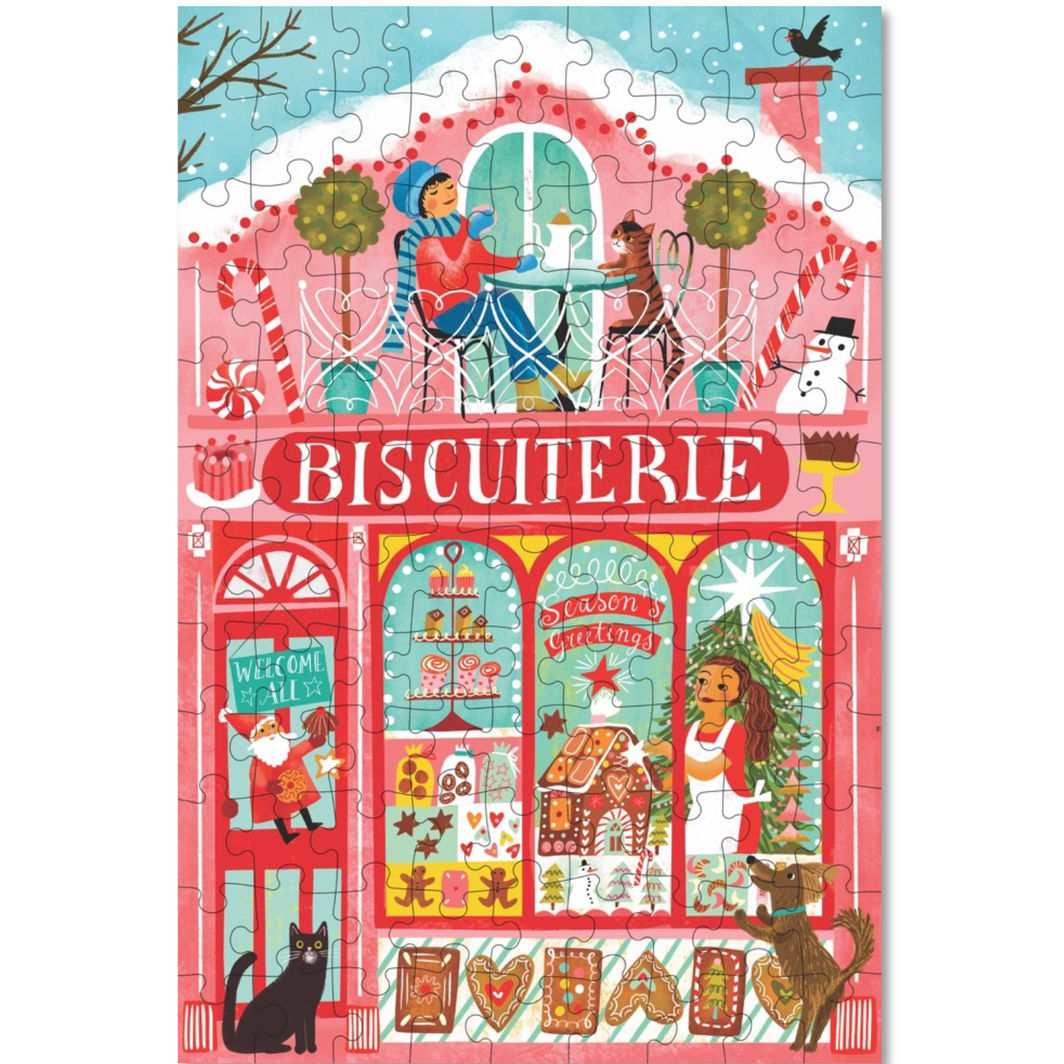 eeBoo Puslespill 100 biter, Christmas Market - Ass. modeller