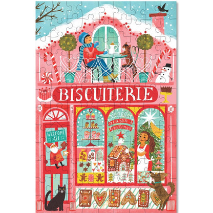 eeBoo Puslespill 100 biter, Christmas Market - Ass. modeller