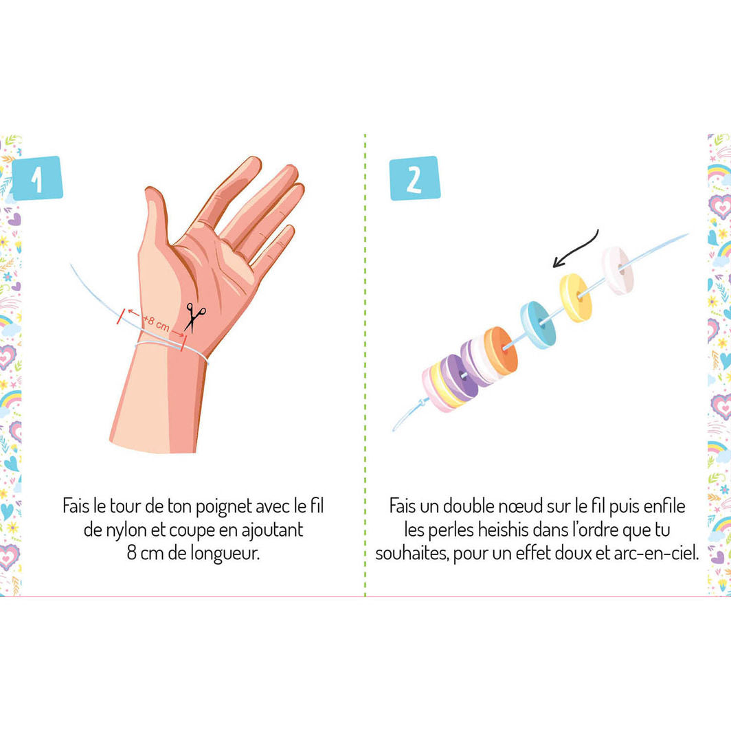 Auzou DIY armbånd, Jewellery Factory - Regnbue vennskapsarmbånd