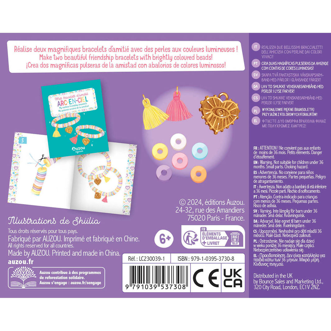 Auzou DIY armbånd, Jewellery Factory - Regnbue vennskapsarmbånd