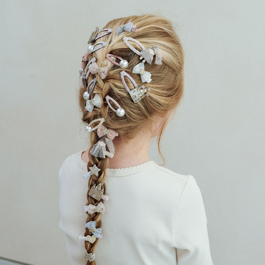 Mimi &amp; Lula Hårpynt, 8 hårspenner - Mini Tutu Bow Enchanted