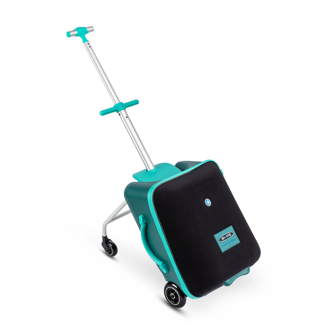 Micro Trolley Eazy Ride-On, Koffert barn kan sitte på - Forest Green
