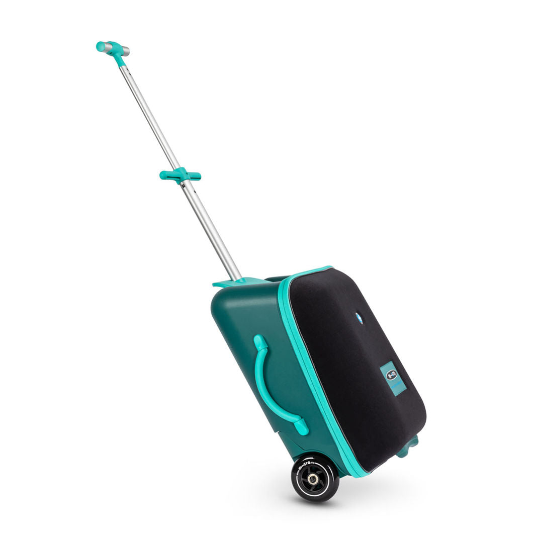 Micro Trolley Eazy Ride-On, Koffert barn kan sitte på - Forest Green