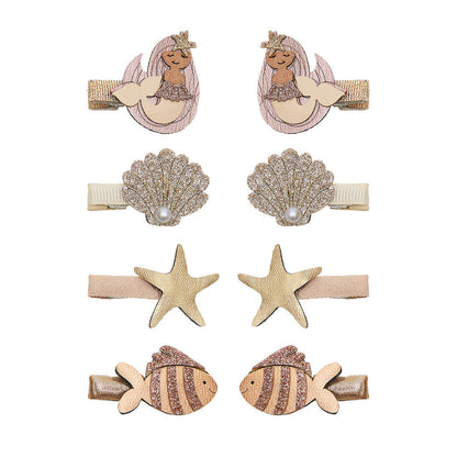 Mimi &amp; Lula 8 hårclips, Mini Mermaid Ocean Pearl