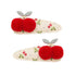 Mimi & Lula - 2 hårspænder - Pom Pom Cherries Mon Cheri