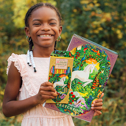 eeBoo 12 doble fargeblyanter, Neon Metallic - Enhjørning