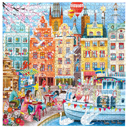 eeBoo Puslespill 1000 brikker, Stockholm