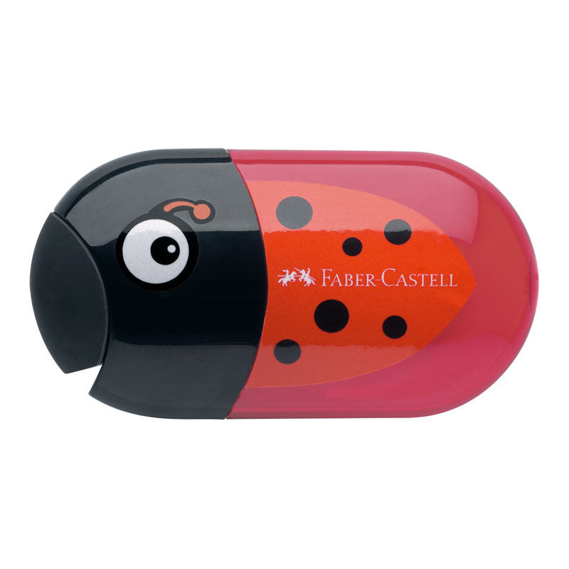 Faber-Castell, dobbelt blyantspisser - marihøne